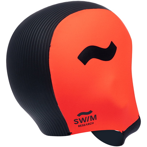 2026 Swim Research Freedom 3mm Badehætte C-HOSR - Orange / Sort